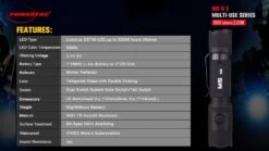 PowerTac M5 Gen 3 Rechargeable LED Torch 2030 Lumens 9 PowerTac M5 Gen 3 Rechargeable LED Torch 2030 Lumens -Hema Shop M5GEN3