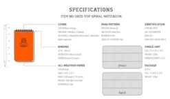 Rite In The Rain No. OR35 All Weather Notebook Orange -Hema Shop OR35 4