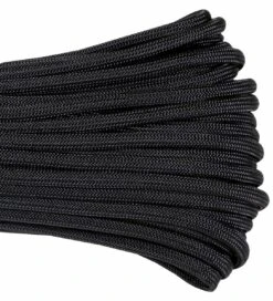 Paracord "Tactical Black" 550 7 Strand (100ft) MADE IN USA