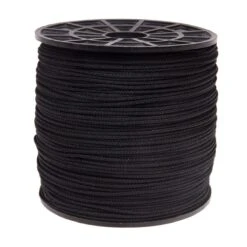 SPOOL 1000ft Paracord Tactical Black 550 7 Strand MADE IN USA