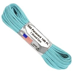 Paracord "Carolina Blue" 550 7 Strand (100ft) MADE IN USA -Hema Shop PARA550CAROLINABLUE 1