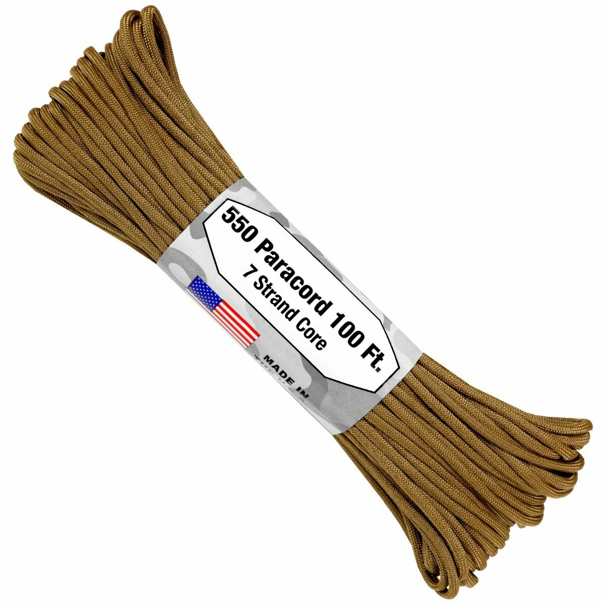 Paracord "Coyote" 550 7 Strand (100ft) MADE IN USA 3 Paracord "Coyote" 550 7 Strand (100ft) MADE IN USA