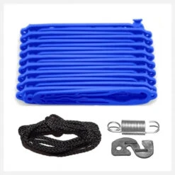 Pegless Portable Compact Clothesline Blue