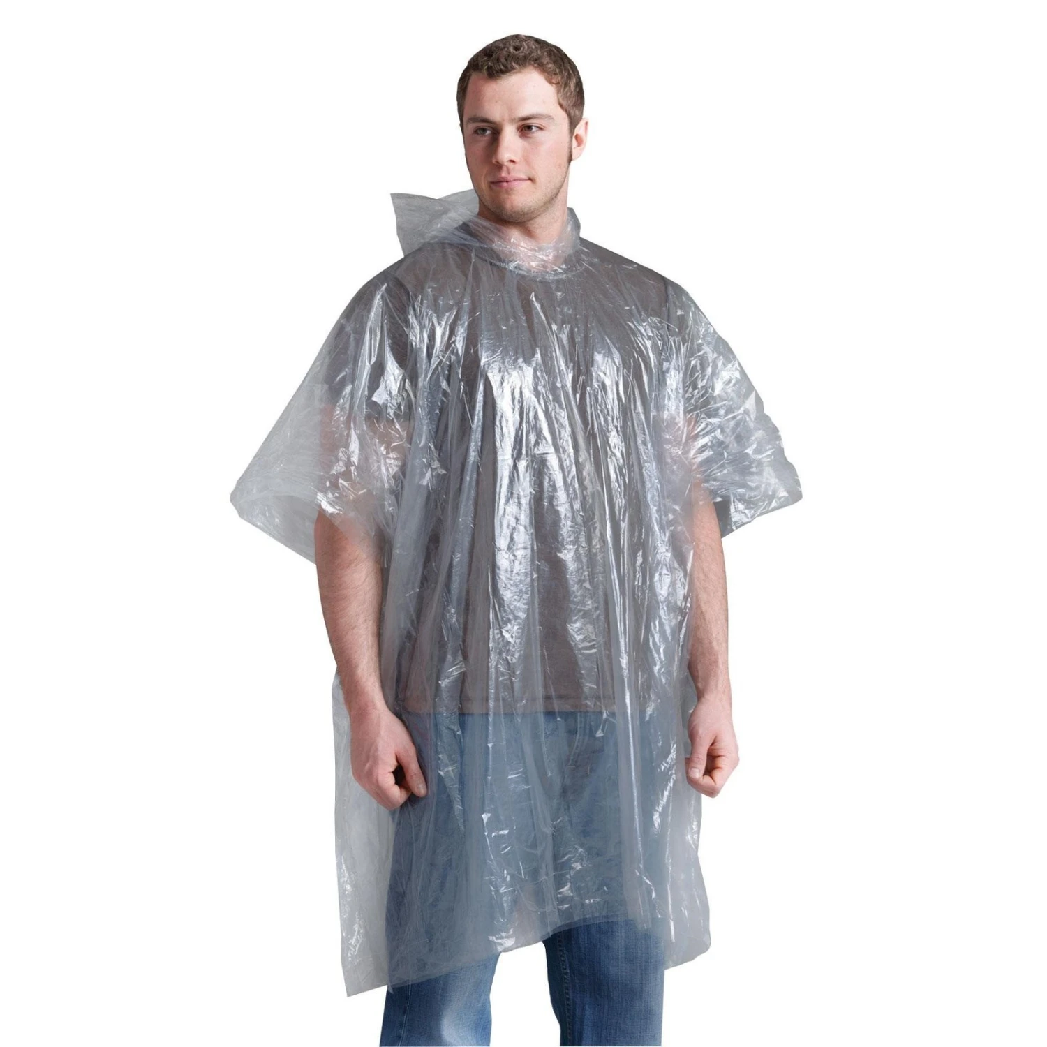 Emergency Poncho Clear (Single) 4 Emergency Poncho Clear (Single) - Image 2