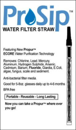 ProOne ProSip Portable Fluoride Water Filter Straw -Hema Shop ProSipStraw 2