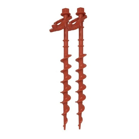 Large Spiral Auger Screw In Tent & Awning Peg Kit 30cm 3 Large Spiral Auger Screw In Tent & Awning Peg Kit 30cm
