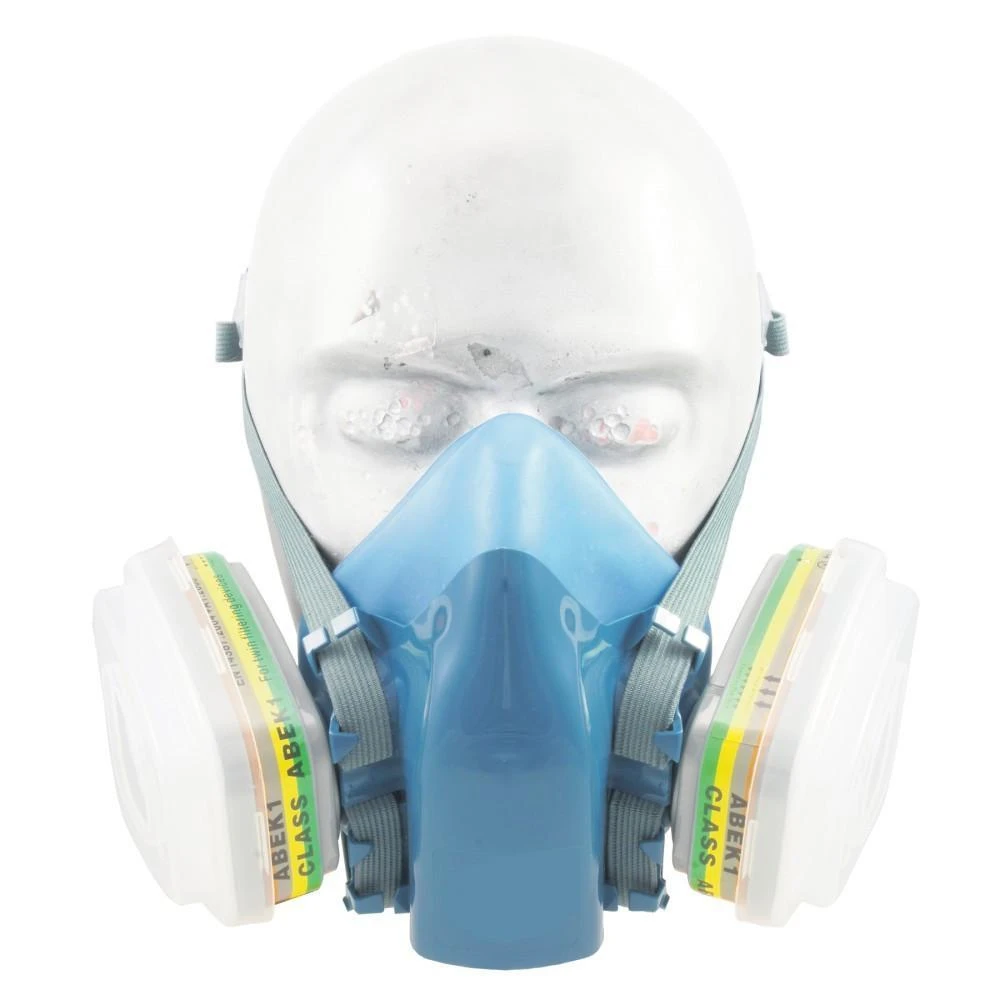 ABEK1P2 Dual Stage P2 Filter Half Mask Respirator 3 ABEK1P2 Dual Stage P2 Filter Half Mask Respirator