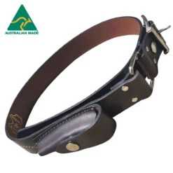 Stockman's Leather Belt With Knife Pouch 38" (96cm)