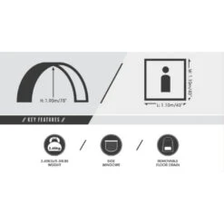 Pavillo Ramble X2 Bathroom Tent -Hema Shop SUP68002 2