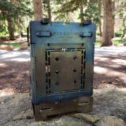 Folding Firebox 5" Titanium Stove Gen 2 -Hema Shop Ti FB5inchStove 2