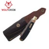 Wolf Creek 2 Blade Trapper Folding Knife With Pouch