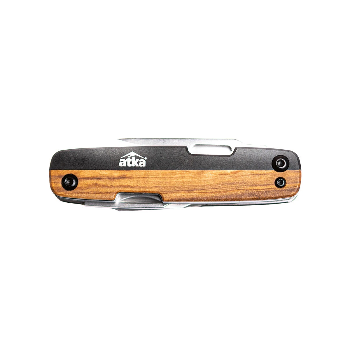 Atka EDC Multipurpose Tool With Knife Black / Olive Wood 3 Atka EDC Multipurpose Tool With Knife Black / Olive Wood